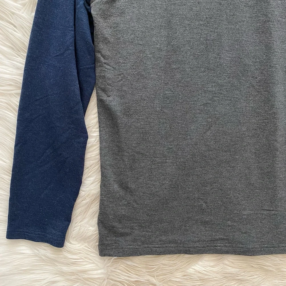 Orvis Gray Blue Long Sleeve Basic Baseball Tee Shirt - Picture 7 of 9